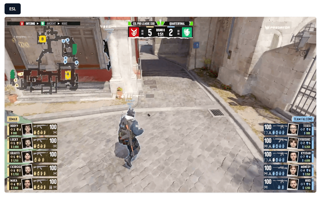 Preview of the match live stream